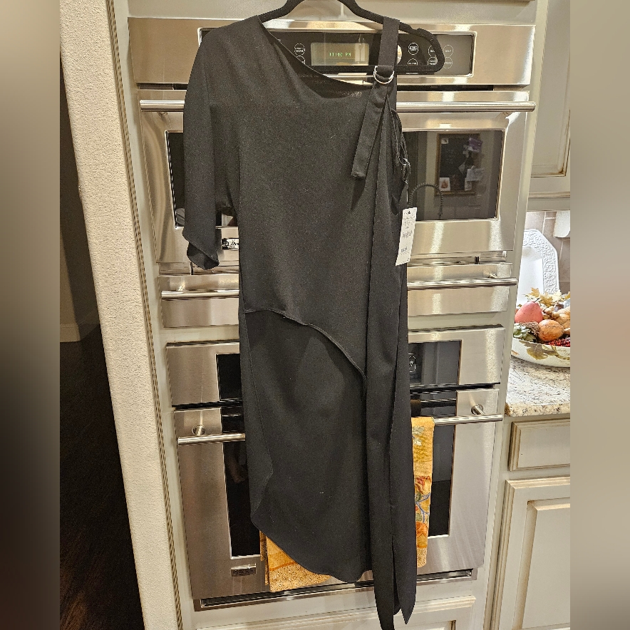 Nwt Zara Black Asymmetrical Top